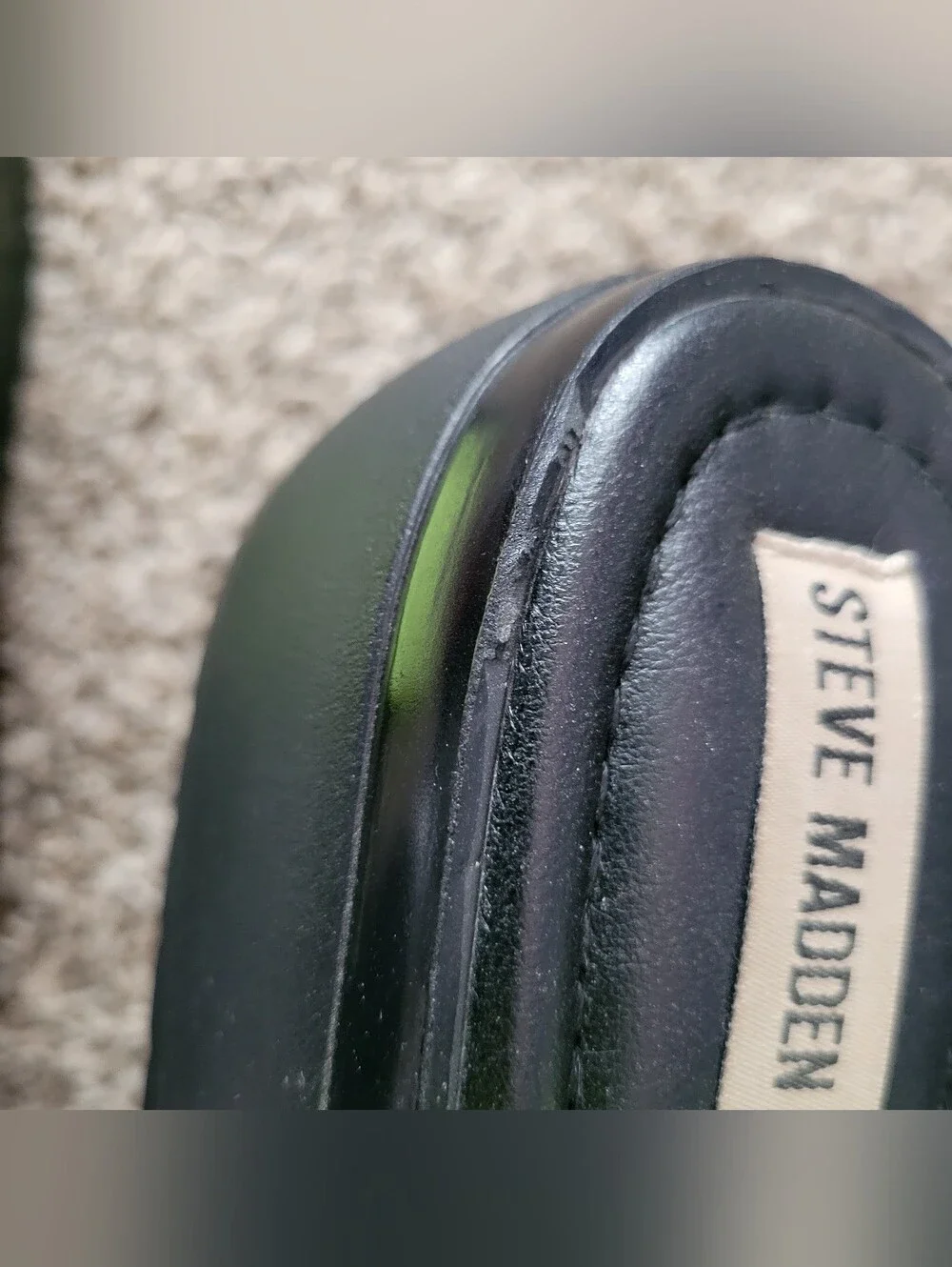 Steve Madden X UO Scrunchy Platform Sandals Shoes Neon Green Yellow Slinky 8 - Picture 8 of 11